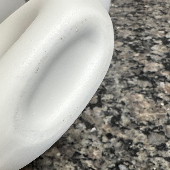 White Ceramic Ring Vases - Set of 3 - Picture 7 of 14